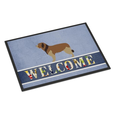 Carolines Treasures Catalan Sheepdog Welcome Indoor or Outdoor Mat - 18 x 27 in. BB8295MAT